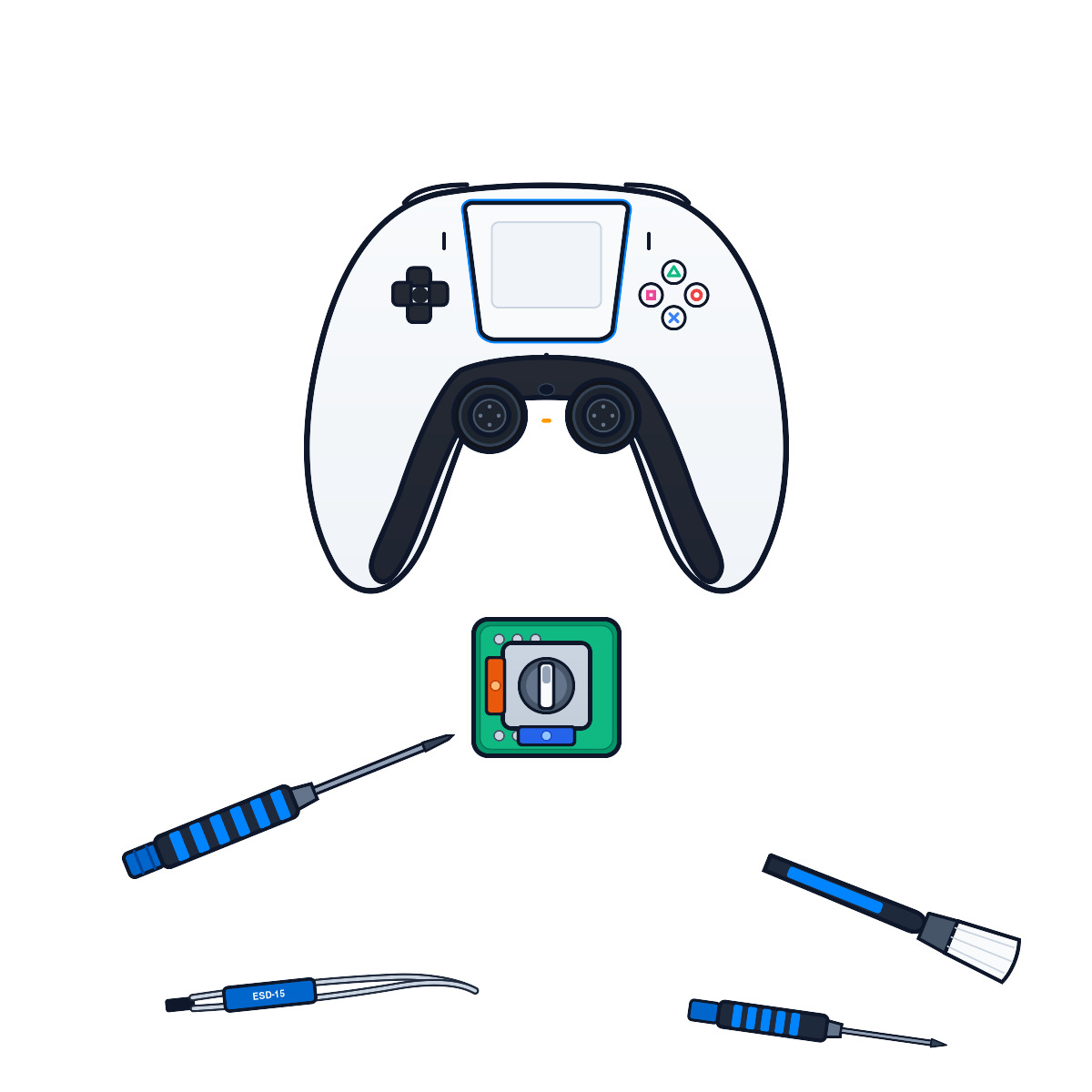 PS5 DualSense Controller Stick Drift Reparatur